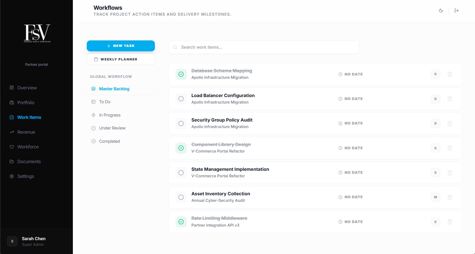 Workflows
